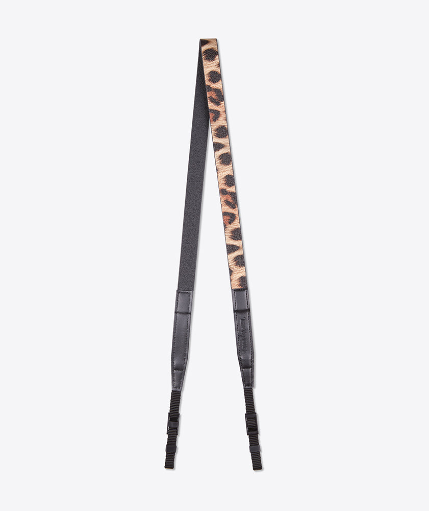 Leopard print camera online strap